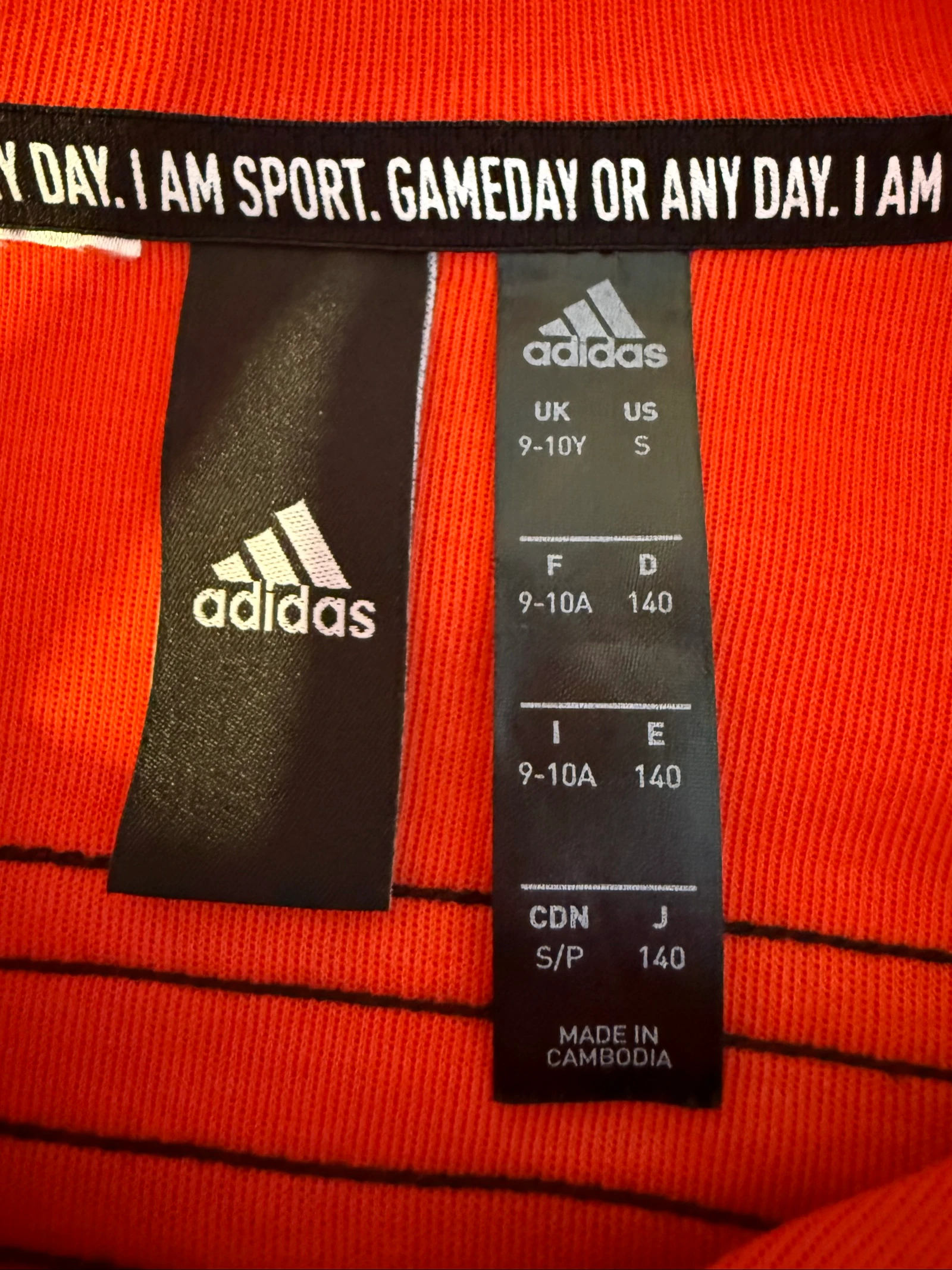 Sudadera con capucha y cremallera Adidas para niños 9-10 años – Naranja oscuro – Casi nuevo – photo 7